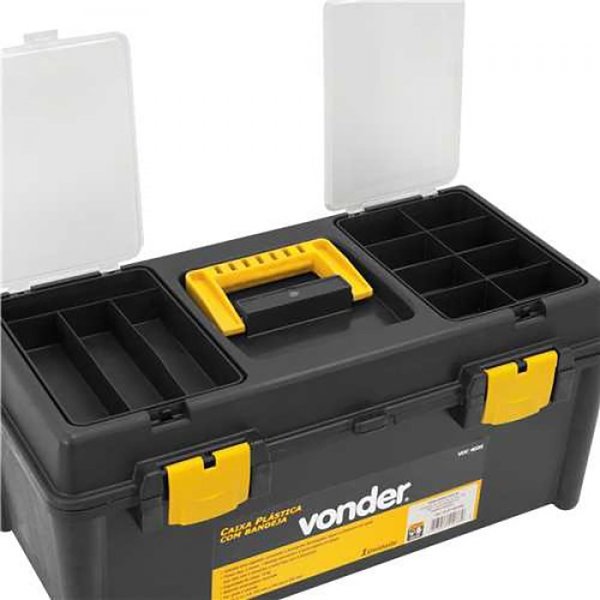 caixa plastica ferramentas 1 bandeja vdc 4035 vonder 2896