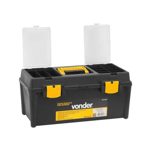 caixa plastica ferramentas 1 bandeja vdc 4035 vonder 2895