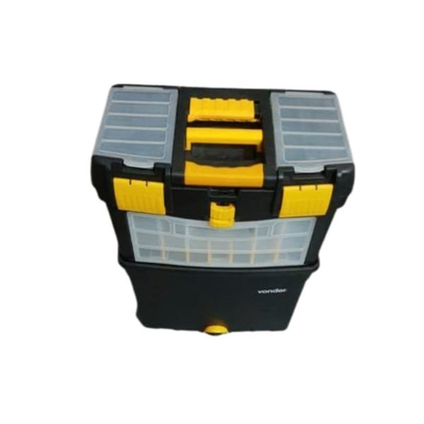 caixa plastica para ferramenta com roda crv0400 vonder 1391
