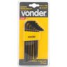 jogo chave torx c 7pcs t10 a t40 vtx 5 crv vonder 2746