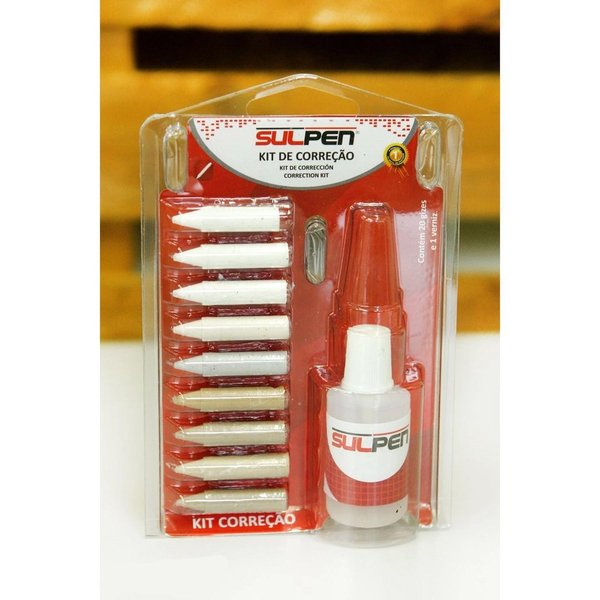 kit correcao giz 20 pecas sulpen 3158