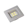 luminaria pontual retangular 4 super led 3000k 110 220v aluminio artetilica 4470