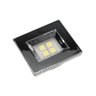 luminaria pontual retangular 4 super led 3000k 110 220v cromada artetilica 4473