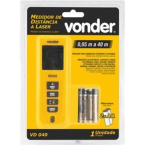 medidor de distancia a laser 40 metros vd040 vonder 1585