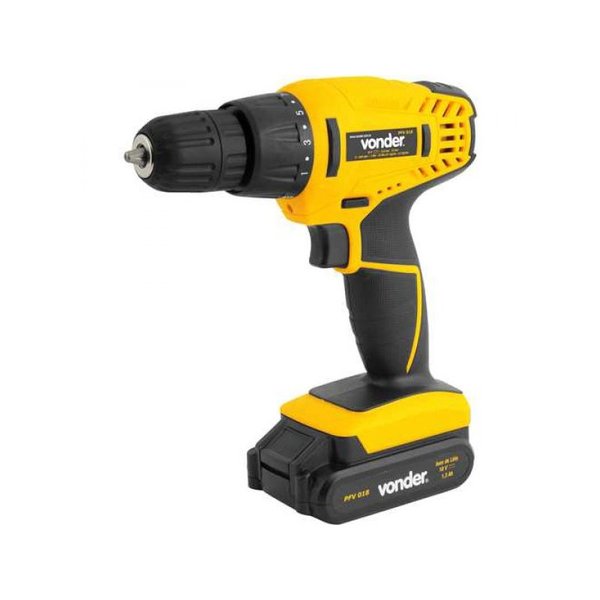 parafusadeira furadeira 18v carregador bivolt pfv 018 vonder 2988