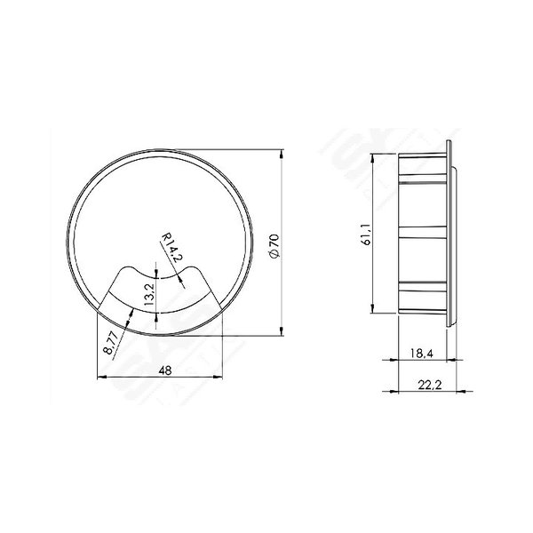 passa fio branco 60x18mm kit com 5 sas plastic 4257