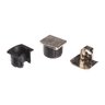 suporte uniblock 15mm cromado kit com 4 sas plastic 4254