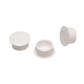 Tapa Furo 10mm Branco 100 Unidades Sas Plastic