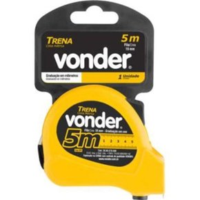 Trena De Aço 5m X 19mm Econômica Vonder