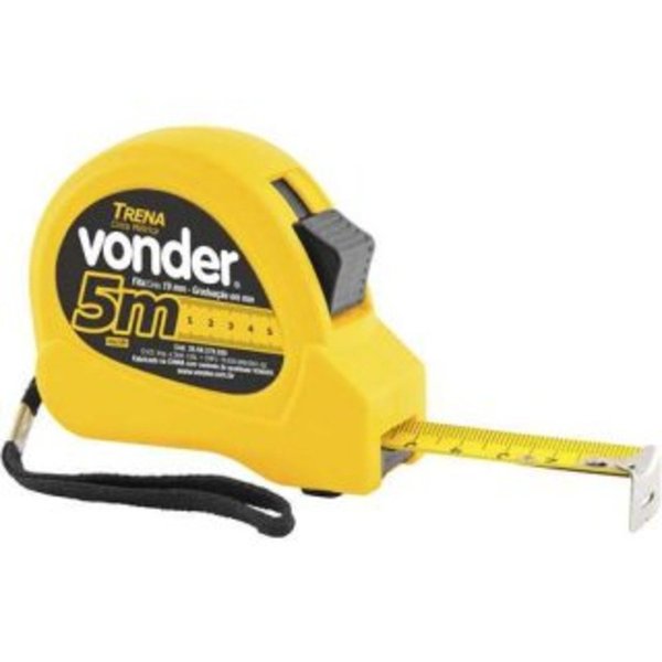 trena aco 5m x 19mm economica vonder 1508