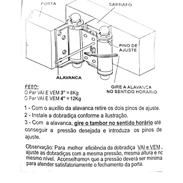 dobradica vai e vem 3 polegadas ferro branco uniao mundial 6331eb748d49a