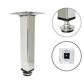 Pé De Cozinha Móveis Pia Quadrado Aço 15cm Regulável