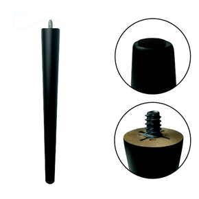 Pé Palito De Eucalipto 59cm - Preto Fosco