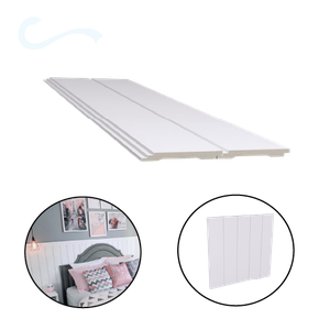 Revestimento Poliestireno Lambri 656 Branco 100mm X 2,80mts Santa Luzia